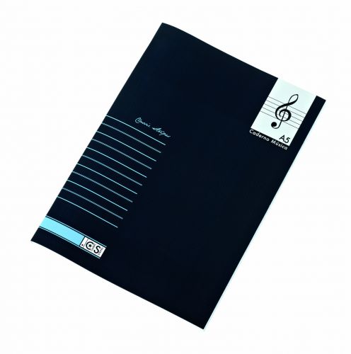 Caderno Música A5 Classic Stripes Ref. CAG-CST-A5M1 Azul , Ancor , PA20CAGCSTA5M1001 , 5604730042986